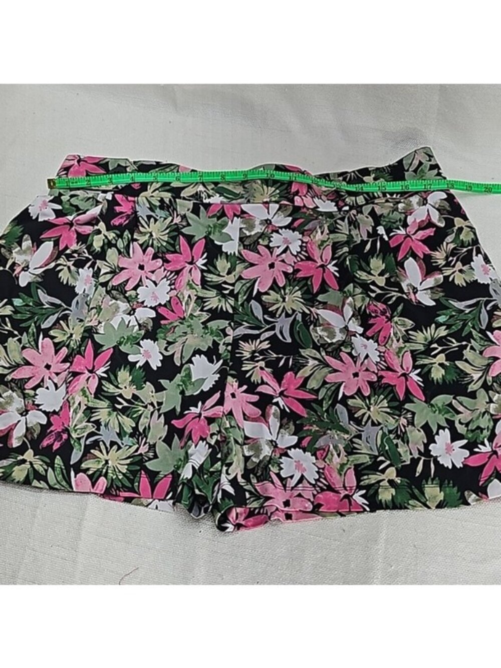 Robert Louis Womens XL Tropical Floral Shorts High Rise Hawaiian Resort Vacation